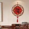 Decoração de Pintura para Parede de Fundo de TV Sala de Estar Estilo Chinês Novo Pendente de Parede Redondo com Bom Significado Pingente para Casa Nova