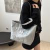Bolso Tote de Alta Gama para Mujer 2024 Nueva Llegada Bolso de Mano Portátil Versátil de Moda Color Sólido Gran Capacidad Bolso de Hombro