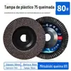 100 Lixa Azul Metal Aço Inoxidável Rebolo Flap para Esmerilhadeira Angular Disco de Desbaste Espessurado Roda Flap de Polimento Roda Plana de Lixa