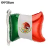 Globos para Fiesta de Carnaval Festivo Mexicano Piñata de Cactus Bandera Mexicana Globo de Papel de Aluminio