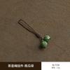Enfeite Pendente para Tampa de Bule Artesanal Criativo Decoração de Tampa de Bule de Argila Roxa Cordão Pendente Conjunto de Chá Kung Fu Pequeno Cordão Pendente