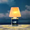 Pequena luminária de mesa LED de cristal, luz noturna criativa em formato de diamante, abajur de cabeceira para o quarto, ornamento de mesa, item decorativo, presente de aniversário
