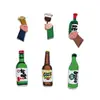 Parches de tela creativos con temática de cerveza para manualidades hechas a mano, parches bordados, accesorios para ropa, parches de tela con adhesivo termofusible