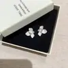 Pendientes de Pétalos Tridimensionales con Textura Fresca Primaveral, Pendientes Exquisitos de Flor de Esmalte de Nicho con Circonita, Tachuelas de Estilo Festivo