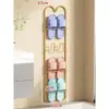 Estante para Pantuflas, Puerta de Tocador, Estante de Zapatos con Drenaje para Montar en la Pared, Entrada Baño Pared Estante de Zapatos de Múltiples Niveles