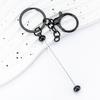 En stock Llavero de Cuentas DIY Funda para Teléfono Funda para Auriculares Llavero Colgante Llavero de Color Degradado Metal