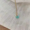 Colar Borboleta de Diamante Flash de Camada Dupla Novo Japonês e Coreano Corrente de Clavícula Simples de Temperamento Frio Feminino Preço de Fábrica Atacado