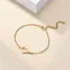 Accesorios Populares de Acero Inoxidable para Prensado de Arena de Múltiples Especificaciones Pulsera Moda Trébol de Cuatro Hojas Mariposa Libélula Corazón de Melocotón Pulsera Pulsera