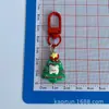 Llavero de Navidad Lindo Reno Dibujo Animado Resina Papá Noel Colgante para Mochila de Estudiante Accesorio para Mejor Amigo Regalo