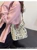 Bolsa de Ombro Floral Transfronteiriça para Mulheres Verão Nova Grande Capacidade Fresca Leve Retro Pano de Mão Bolsa Tendência