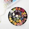 Flor de María Cabeza de Flor Artificial Flor de Rosa Pequeña Cabeza de Flor Flor Artificial Material Hecho a Mano DIY Decoración de Caja de Regalo