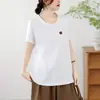 Ropa de Verano 2026 Dibujos Animados Japoneses Estampado Holgado Suéter de Manga Corta para Mujer Camiseta Top Casual Venta al por Mayor