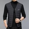 Chalecos de plumón para mediana edad y personas mayores para usar como prenda exterior, Chalecos ligeros de plumón para hombre para usar como prenda exterior, Ropa cálida y ligera para otoño e invierno Lh821