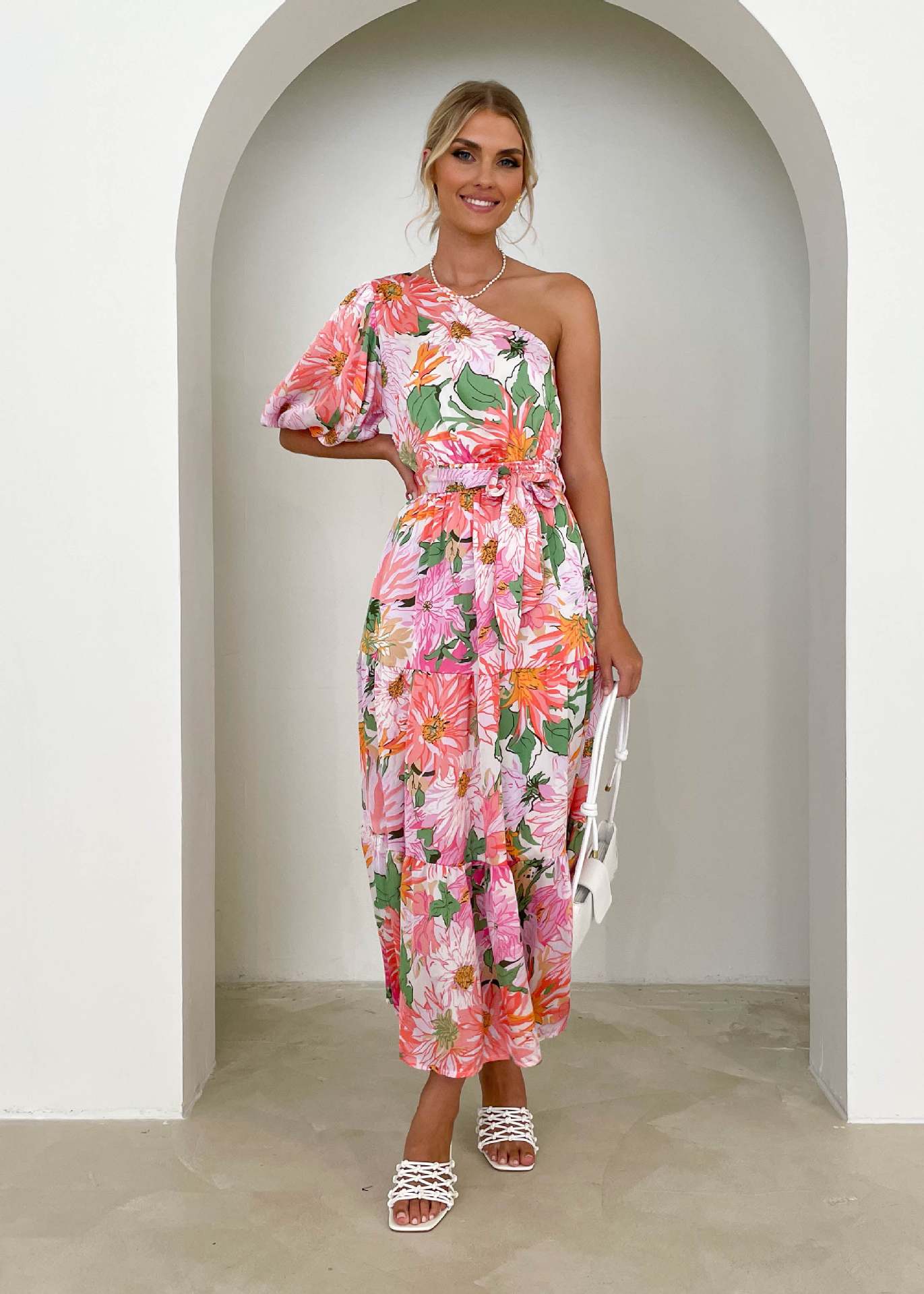 Saidie One Shoulder Maxi Dress