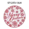 Jogo Americano de Natal PVC Folha de Ouro Estilo Natalino com Base Dourada e Prateada Isolamento Térmico Toalha de Mesa Transfronteiriça Luxo Leve High-End Cozinha Ocidental Atacado