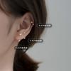 Aretes de Plata S925 de Grano, Aretes Ligeros Pequeños Sencillos de Hilo, Aretes Redondos Libres para Dormir G8840