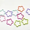 Anel Aberto Estrela de Cinco Pontas Colorido em Relevo Esmalte Cor de Doce Acessórios para Joias DIY Conector Chaveiro Fecho Lagosta