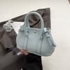 Bolso Cubo Portátil Coreano Transfronterizo para Mujer, Nuevo Bolso Pequeño de Moda Tendencia Primavera 2026, Bolso de Hombro Cruzado Súper Popular