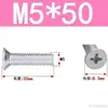 Tornillos de Cabeza Avellanada de Cruz Acero al Carbono Galvanizado Tornillos de Cabeza Plana M3M4M5M6 Fijaciones Multiespecificación Venta al por mayor en stock