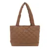 Bolsa Tote Simples Estilo Coreano Atacado para Mulheres 2025 Inverno Nova Bolsa de Ombro Patchwork Xadrez Bolsa para Trabalho Sob o Braço