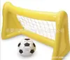 2. Portería de Fútbol Inflable Juguetes de Entretenimiento Equipos de Diversión Soporte de Fútbol de Playa Productos Deportivos para Exteriores