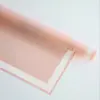 Ropa Floral Papel de Envoltura de Flores Impermeable, Marco Simple de Luna Hielo Agua Borde de Película Opp, Materiales de Empaque de Película de Gelatina Semitransparente ¡Ahora Disponibles!