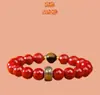 Pulsera de Cinabrio para Mujeres y Hombres, Joyería de Cuentas, Pequeños Accesorios, Cuentas Budistas del Año del Zodiaco, Juguetes Culturales, Pequeños Artículos de Yiwu, Pulsera de Cinabrio