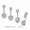 Fábrica de Joyería Anillo para Ombligo Ecológico de Acero Inoxidable 316 con Pedrería, Piercing Falso para Ombligo, Pinza para Ombligo Sin Perforación, Hecho a Medida