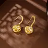 Pendientes de Flor Clásica Antigua 2024 Moda de Lujo Ligero Alto Sentido Nicho Pendientes de Fritillaria Regalo