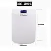 Cubo de Plástico para Piscina, Blanco, Amarillo, Azul 100/200L Cubo Dosificador de Químicos, Cubo Grueso para Mezcla de Químicos