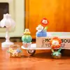 Lenguaje Creativo Maullido Casa Miniatura Caja Sorpresa Gato Lindo Adorno de Escritorio Manualidad de Resina Juguete de Moda Figura Regalo para Estudiante