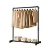 Perchero de Pie Sencillo para Habitación Interior Colgador de Ropa de Pie Almacenamiento de Ropa para Dormitorio del Hogar Colgador de Ropa