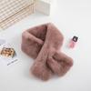 Bufanda de peluche de conejo para hombre y mujer, bufanda gruesa para invierno, bufanda versátil, orejeras, protección para los oídos, bufanda cálida para montar al aire libre, venta al por mayor en stock