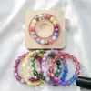 Pulsera Fotosensible UV que Cambia de Color con Brillo Fino, Pulsera de Ojo de Gato Estrellado de Resina que Cambia de Luz, Joyería de Mano Colorida de Caramelo, Artículo Más Vendido