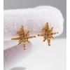Brincos Estilizados Exclusivos Coreanos e Japoneses em Forma de Estrela com Toque de Luxo, Brincos de Estrela Inteiramente Cravejados, Acessórios de Orelha com Estilo Suave e Moderno 22