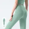 Ropa Exterior Deportiva Fina Ajustada Adelgazante Pantalones de Yoga Fitness Cintura Alta Levanta Glúteos Secado Rápido Transpirable Mallas Deportivas para Mujer