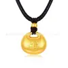 Collar con Colgante de Flor de Rosa de Oro Puro 999 Cadena de Cuello de Oro Puro Regalo para Novia Madre Transmisión en Vivo Venta al por Mayor