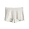 Calzoncillos Boxer Lisos de Color Invisible Sin Costuras Anti-exposición Mousse de Proteína de Cachemira Terciopelo Cintura Media Transpirable Ropa Interior Sin Costuras CM645K