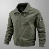 Nova Jaqueta Bomber Masculina Primavera e Outono Solta plus size Ferramenta Algodão Fina Casual Exterior Jaqueta para Jovens e Meia-idade