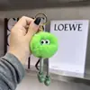 Lindo mapache conejo pelo mini bola de carbón coche llavero colgante fabricante al por mayor peluche mochila decoración regalo