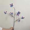 Simulación de 7 ramas muertas accesorios de fotografía de mariposas escenario de boda ventana flores de simulación decoración suave adornos de sala de estar hogar