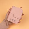 Nueva Cartera Corta para Mujer Explosiones de Comercio Exterior Cartera Corta Multifuncional para Mujer Clip para Boletos de Estudiante Monedero