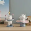 Urso Malabarista Desenho Animado Casa Sala de Estar Quarto Escritório Mesa Artesanato de Resina Decoração Criativa para Casa Estatueta