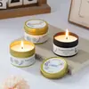 Latas de Estanho Mais Vendidas Transfronteiriças Velas Perfumadas de Cera de Soja Velas Perfumadas para Interior Sem Fumaça Velas Perfumadas de Atmosfera Atacado