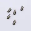 Venta en Stock de Varios Tipos de Pinzas para Cuerda de Cobre y Hierro de 3*12 mm, Pinzas para Extremo de Correa, Pinzas para Cinturón de Cuero y Pinzas Metálicas