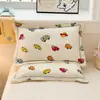 Fundas de almohada de algodón para uso doméstico, almohadas individuales y dobles, protección para el cuello, núcleo de almohada para ayudar a dormir, par de fundas de almohada, cubiertas para núcleo de almohada