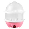 Producción de fábrica multi-función vaporera de huevos todo acero inoxidable doble capa cocedor de huevos vaporera de huevos para el hogar vaporera de huevos
