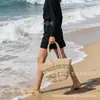 Bolso de Paja Tejido a Mano de Gran Capacidad 2026, Bolso de Hombro Versátil para Primavera y Verano, Bolso de Mano, Bolso de Playa, Bolsa Tote