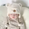 Chapéu de Inverno Quente com Proteção para Ouvidos de Bebê, Chapéu de Outono e Inverno para Bebês, Homens e Mulheres, Chapéu de Pelúcia Fofo e Super Fofo, Espessado