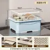 Caja de almacenamiento para utensilios de cocina, estante de almacenamiento multifuncional para el hogar con tapa, caja de almacenamiento para biberones y vajilla